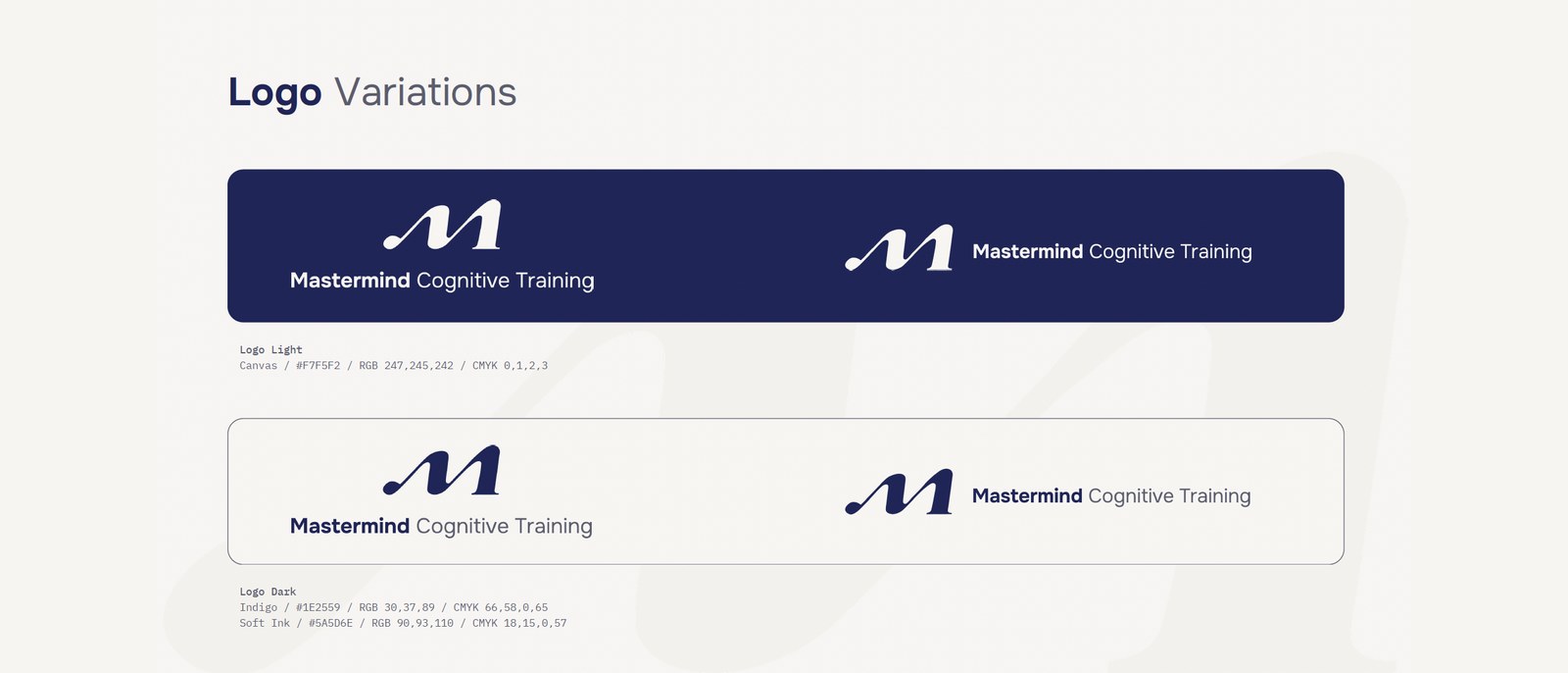 Mastermind logo system